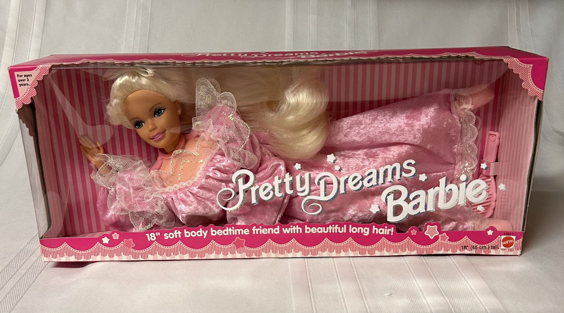 New 1996 Pretty Dreams Barbie 18”Long