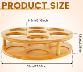 Turning bamboo organizer