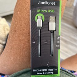 New! Micro USB-Sync & Charge Cable