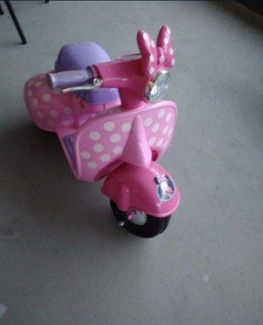 Minnie Mouse Electric Bike Kids Car And A Bike WORKS PERFECT