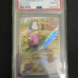 Japanese Pokemon Chansey 113/101 PSA 10