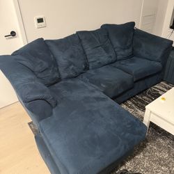 Blue Velvet Couch