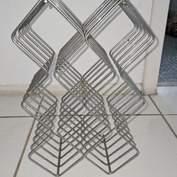 Chrome Wine Racks and Bottle Holders L10" W6" H16"$30

