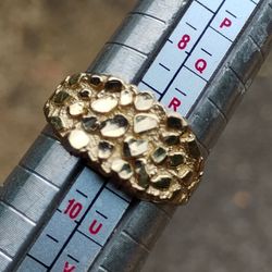 10k Nugget Ring Size 9