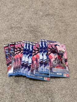 13 sleeved packs Gundam