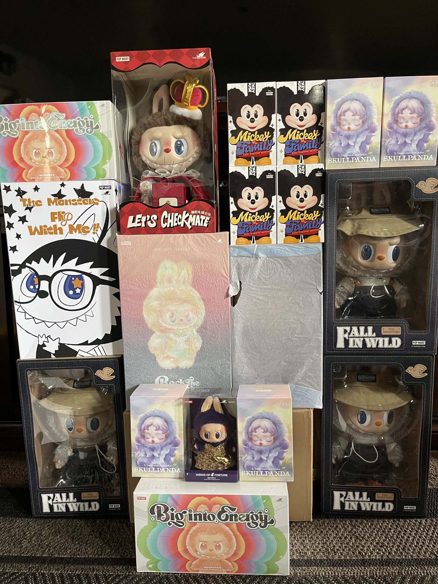 Pop Mart Labubu , Mickey Family , Skull Panda , Fall In The Wild , Flip With Me & More