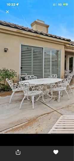 Patio set, vintage aluminum