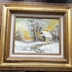 Original Richard Schiller Hand Painted - Oil On Canvass Original - Certified And Numbered