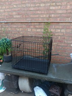 Foldable, Portable metal Dog Cage With Tray