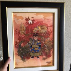 Chinese Art Print Framed 