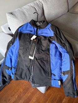Sedici Motorcycle Jacket Blue and Black