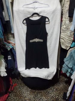 V Neck Bling  Dress 
