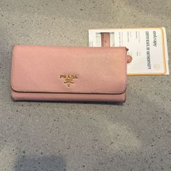 Pink Vintage Prada Wallet