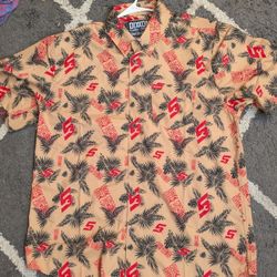 Dixxon X Snap On Tools Limited Edition Hawaiian Style Button Up Shirt  XL
