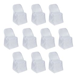 100 white party chair covers