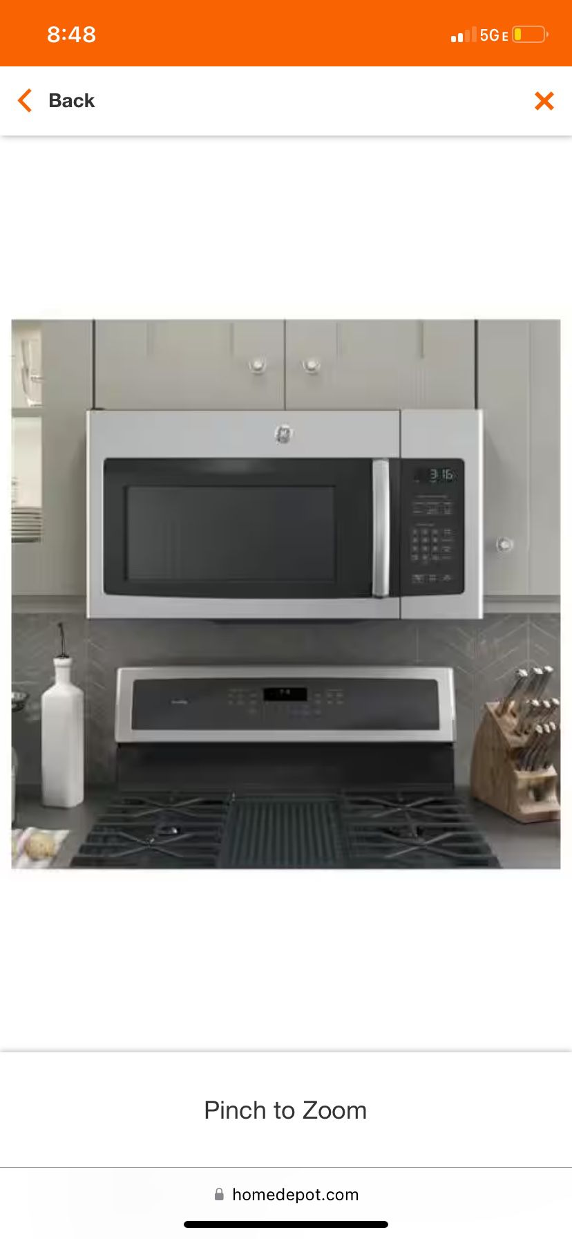 Over The Range Microwave Oven 