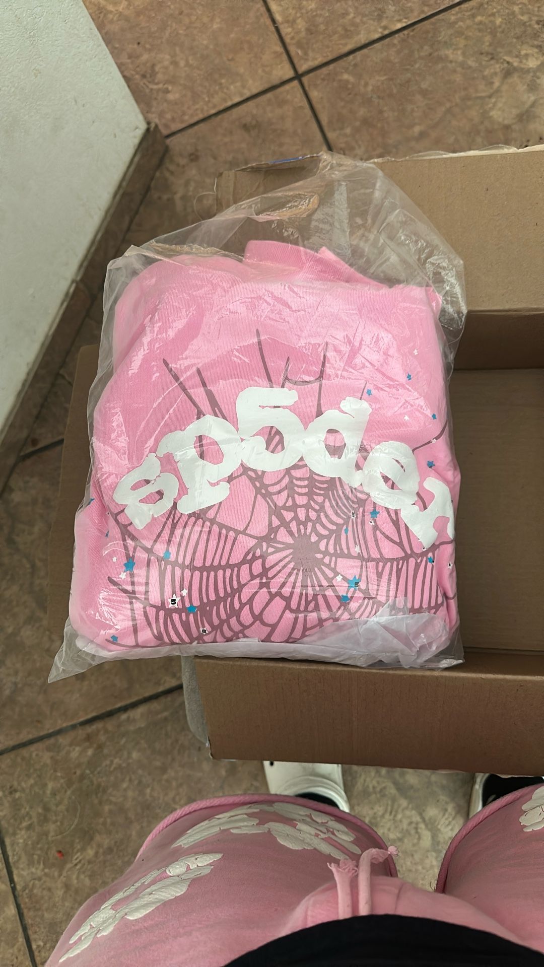 Pink Sp5der Hoodie 