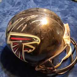 Michael vick autographed helmet