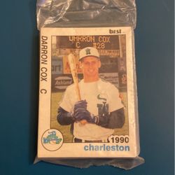 Trevor Hoffman sealed minor league baseball card. Sealed 1990 Charleston Wheelers Set