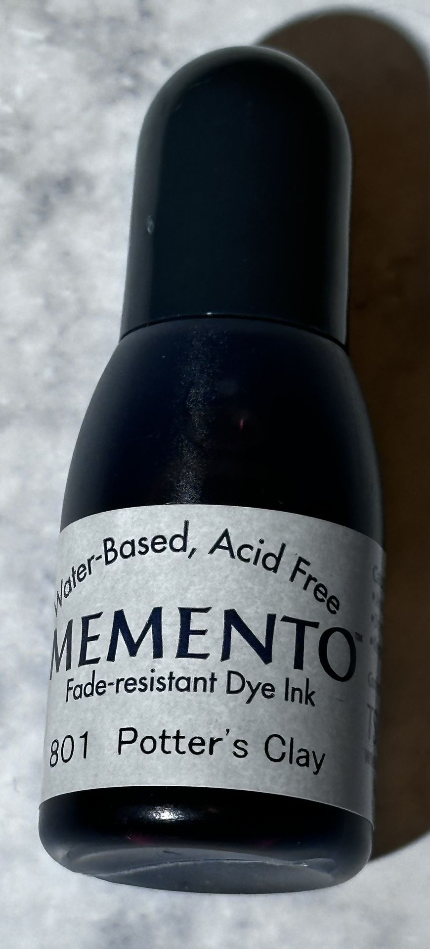 New Tsukineko Memento Potter's Clay Refill Re-inker Reinker Dye .5 fl oz