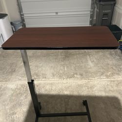 Drive Medical Adjustable Overbed Table / Rolling Laptop Desk
