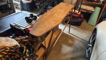 Wooden antique iron board