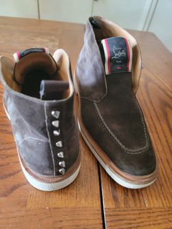 Christian Louboutin Suede High-Top Sneakers