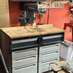 Radial Arm Saw 10” With Drawers