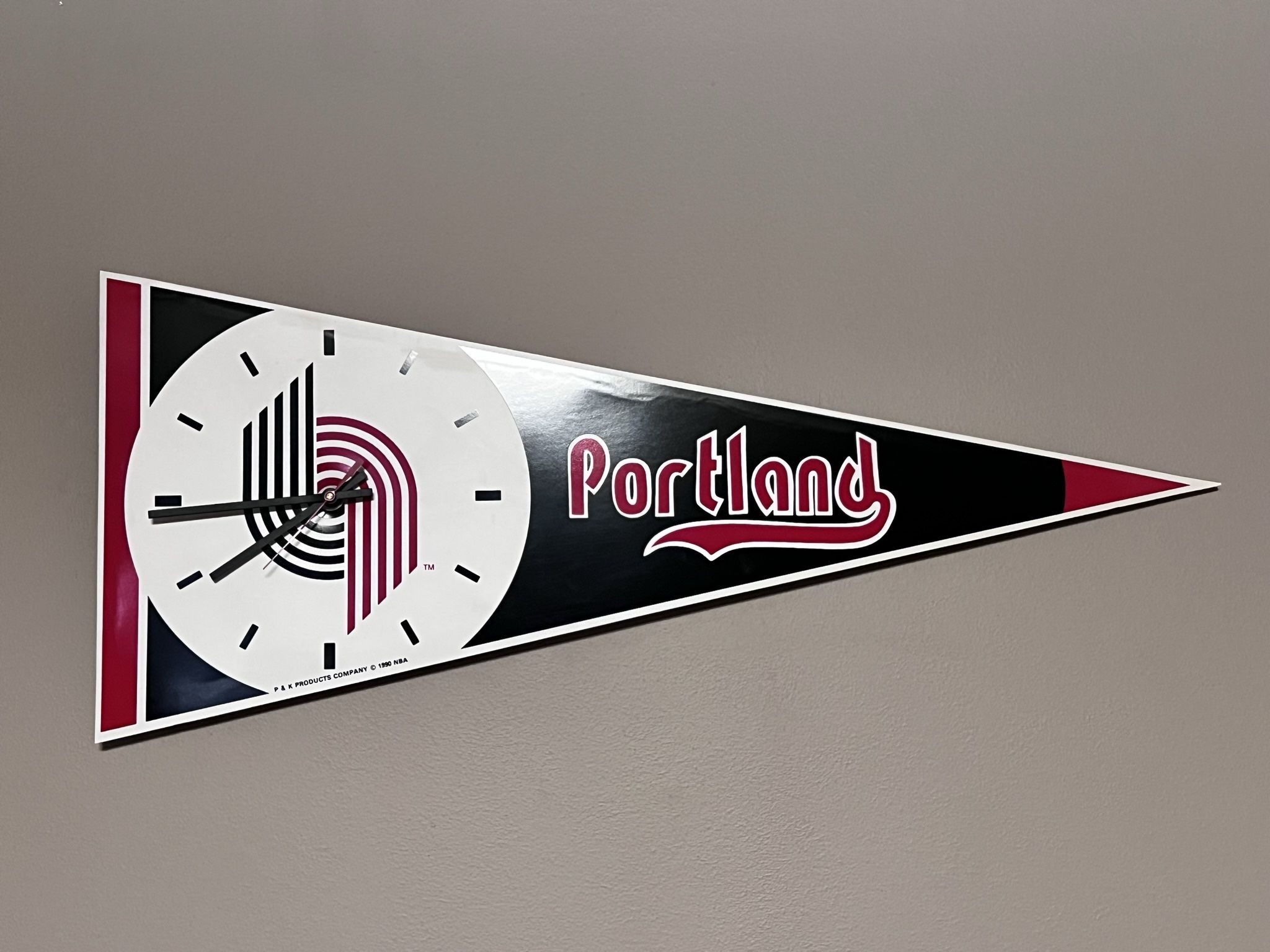 Rare Working Portland Trail Blazers Clock