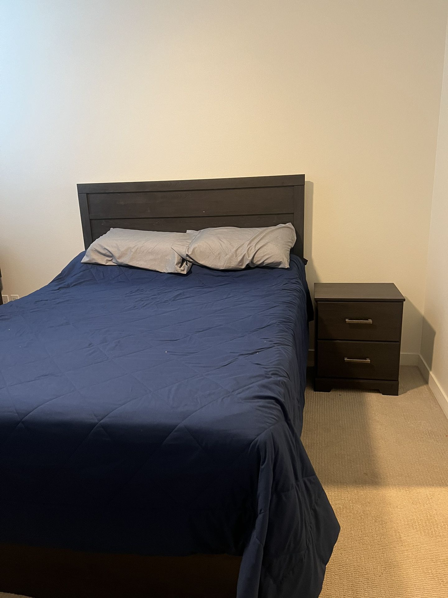 Queen Bed Frame And Nightstand