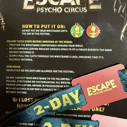 ESCAPE 2 DAY PASSES