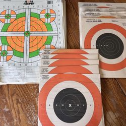 Hundreds of Paper gun range shooting targets