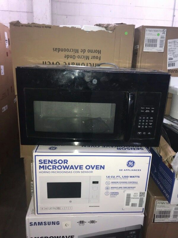 GE Black Microwave