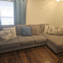 Lovely Couch With Chaise For Sale