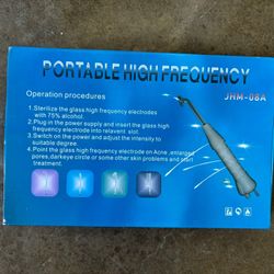 Handheld Electric Radio Frequency Device with 4 Electrotherapy Neon Tubes for Firming Facial Skin (A)