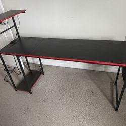 Gaming Computer Desk With LED Lights