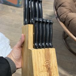 Knife Block And Knives