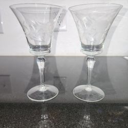 Antique wine glasses.