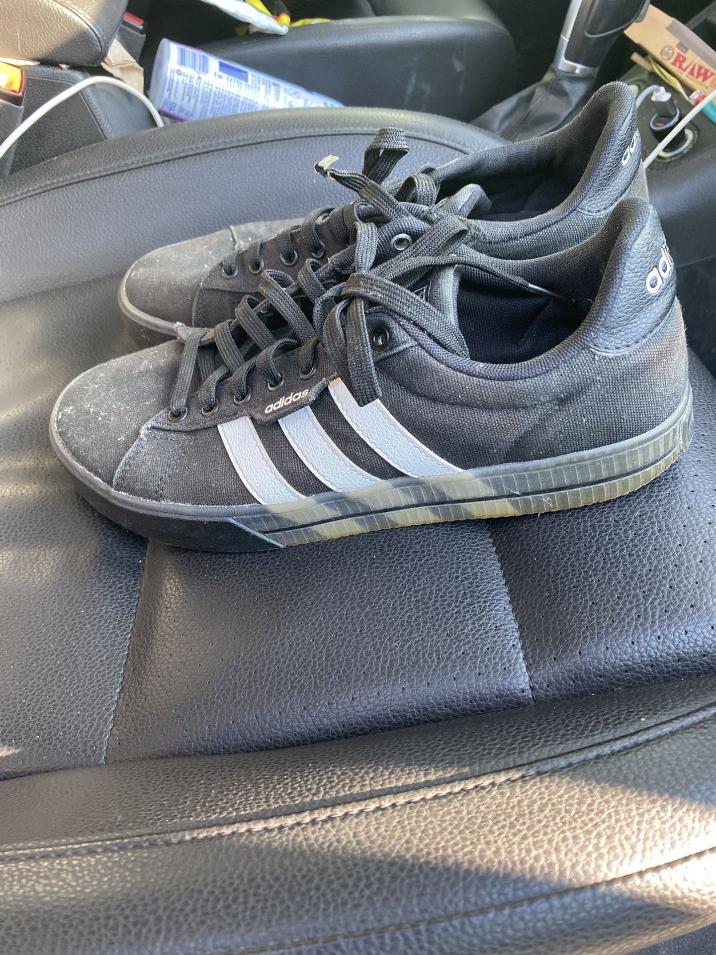Daily 3.0 Translucent Outsole Black White Adidas Sz 8.5