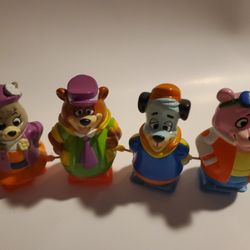 Yogi Bear, Cindy Bear, Huckleberry Hound,Snugglepuss  Wind-Up Figurine Walkers 