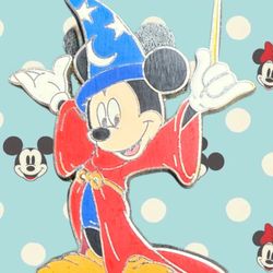 Disney 2008 Sorcerer Mickey Fantasia Enamel Pin Trading Collectible