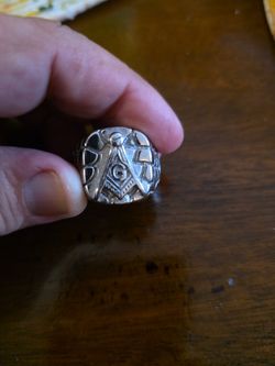 Silver Ring Masonic