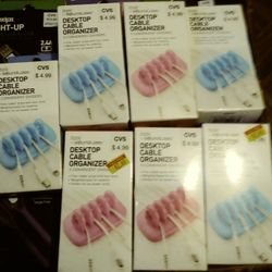 15. desktop cable organizers $ 2,each