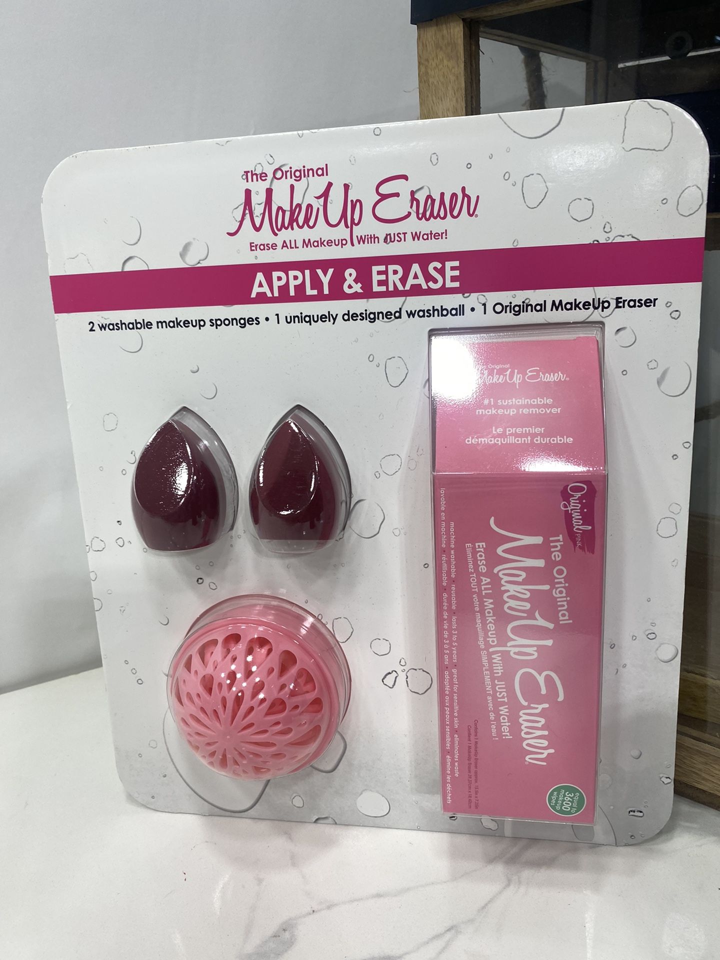 Makeup Eraser Apply & Erase Combo Set Pink