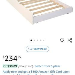 Trundle Bed. Walker Edison Solidwood Twin Trundle Kids Bed Frame With Wheels Bunk Bed Kids Bed. 