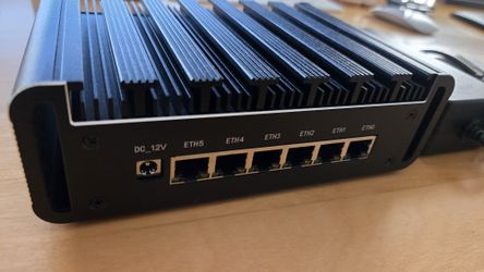 Fanless Router PC with 6 Ethernet Ports