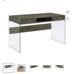 Wooden Glass Desk