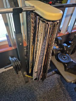 40 like New ties with Rotating Tie Rack
