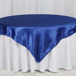 Blue Overlay Satin 