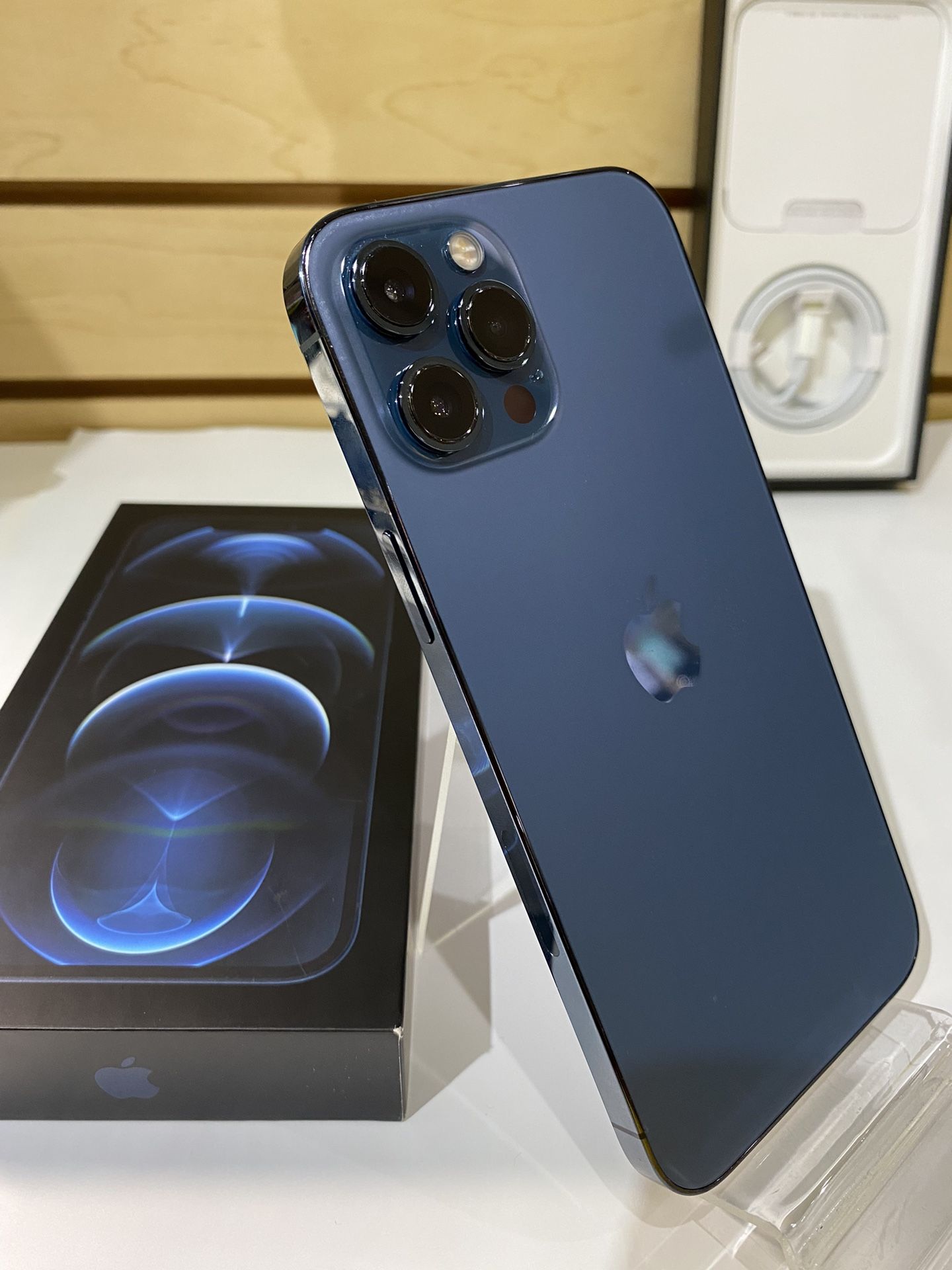 Valentines Day Special!!! Apple iPhone 12 Pro Max Color Pacific Blue 256 Gb Unlocked For Any Carrier / iPhone 12 Pro Max Color Azul 256 Gb Liberado